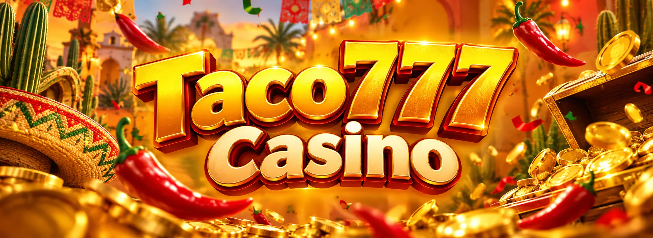 Banner del bono de bienvenida de Taco777 Casino México de $12,000 MXN